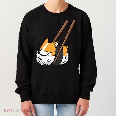 Corgi Sushi Funny Dog Gift Women's Sweatshirt