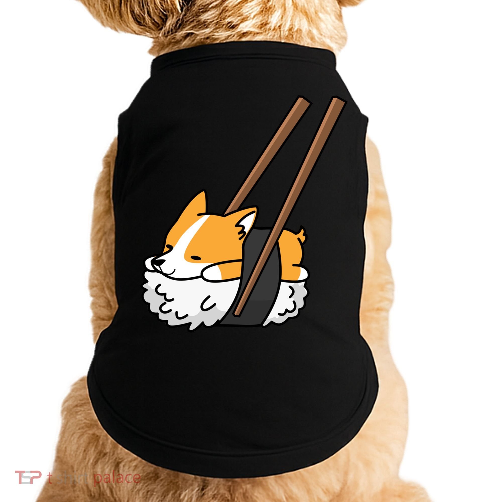 Corgi Sushi Funny Dog Gift Doggie Tank