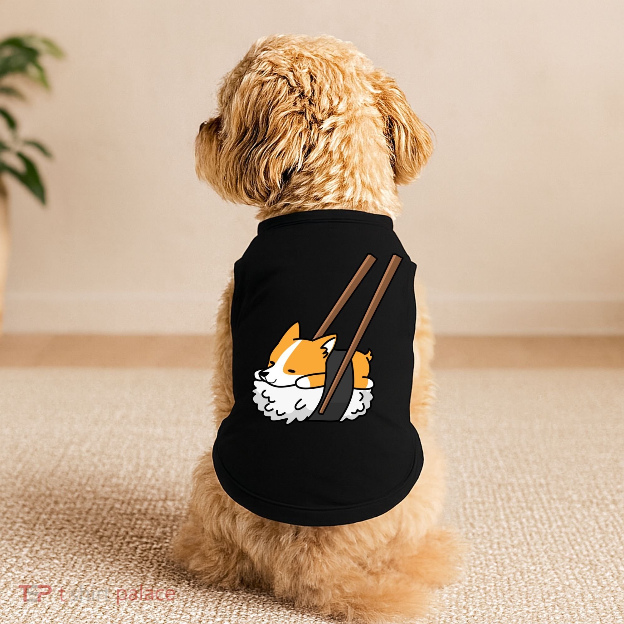 Corgi Sushi Funny Dog Gift Doggie Tank