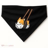 Corgi Sushi Funny Dog Gift USA-Made Doggie Bandana thumb 0