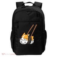 Corgi Sushi Funny Dog Gift Backpack thumb 0