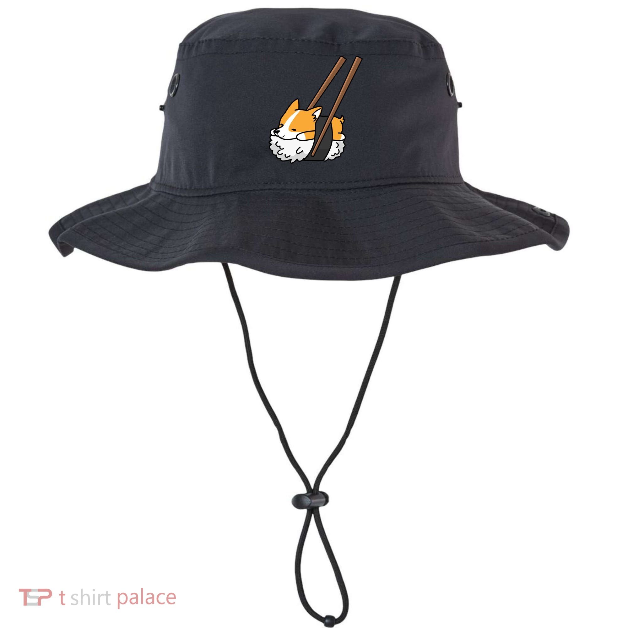 Corgi Sushi Funny Dog Gift Bucket Hat