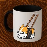 Corgi Sushi Funny Dog Gift Coffee Mug thumb 2
