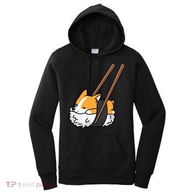 Corgi Sushi Funny Dog Gift Women's Hoodie