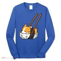 Corgi Sushi Funny Dog Gift Long Sleeve Shirt thumb 0
