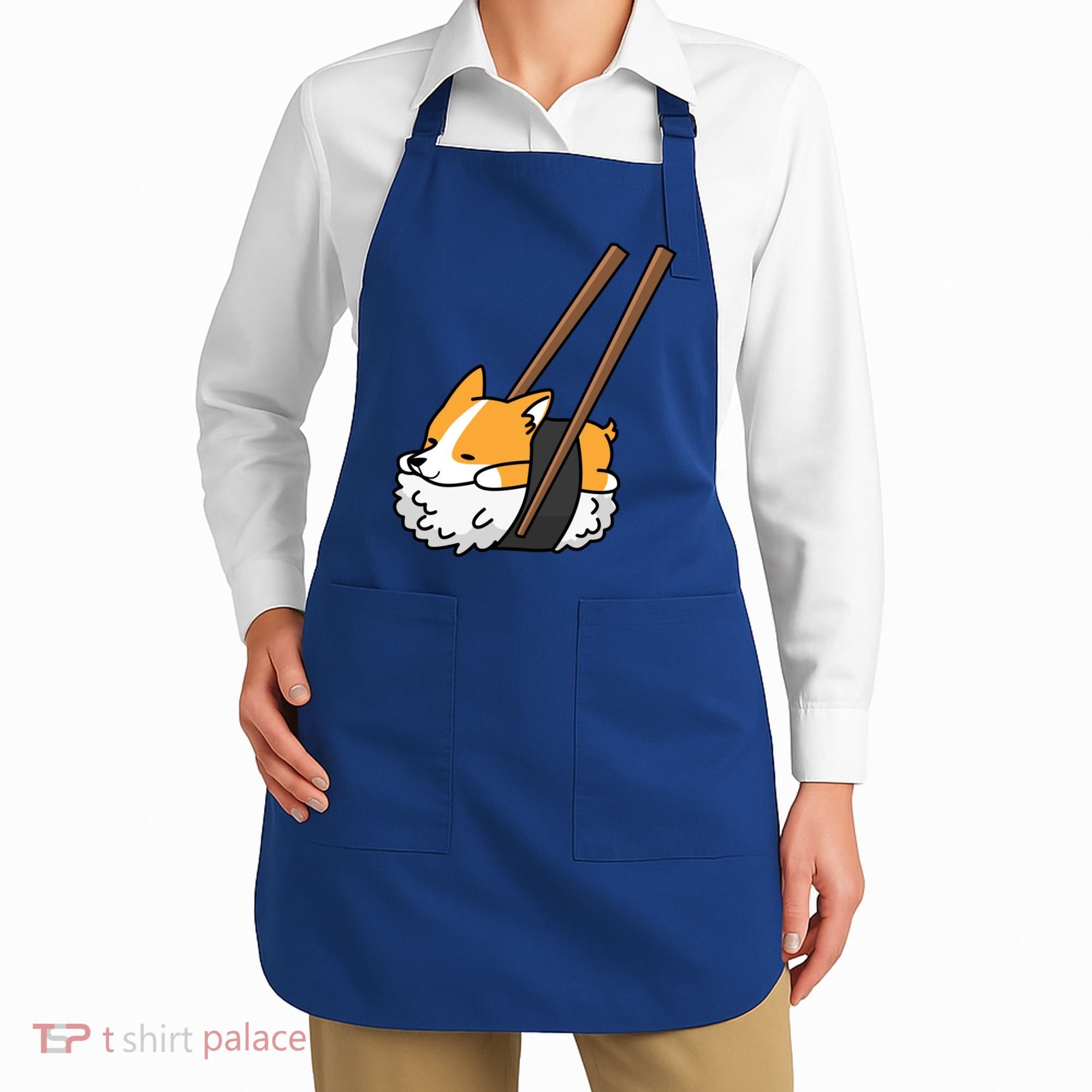 Corgi Sushi Funny Dog Gift Apron