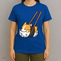Corgi Sushi Funny Dog Gift T-Shirt thumb 4