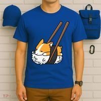 Corgi Sushi Funny Dog Gift T-Shirt thumb 6