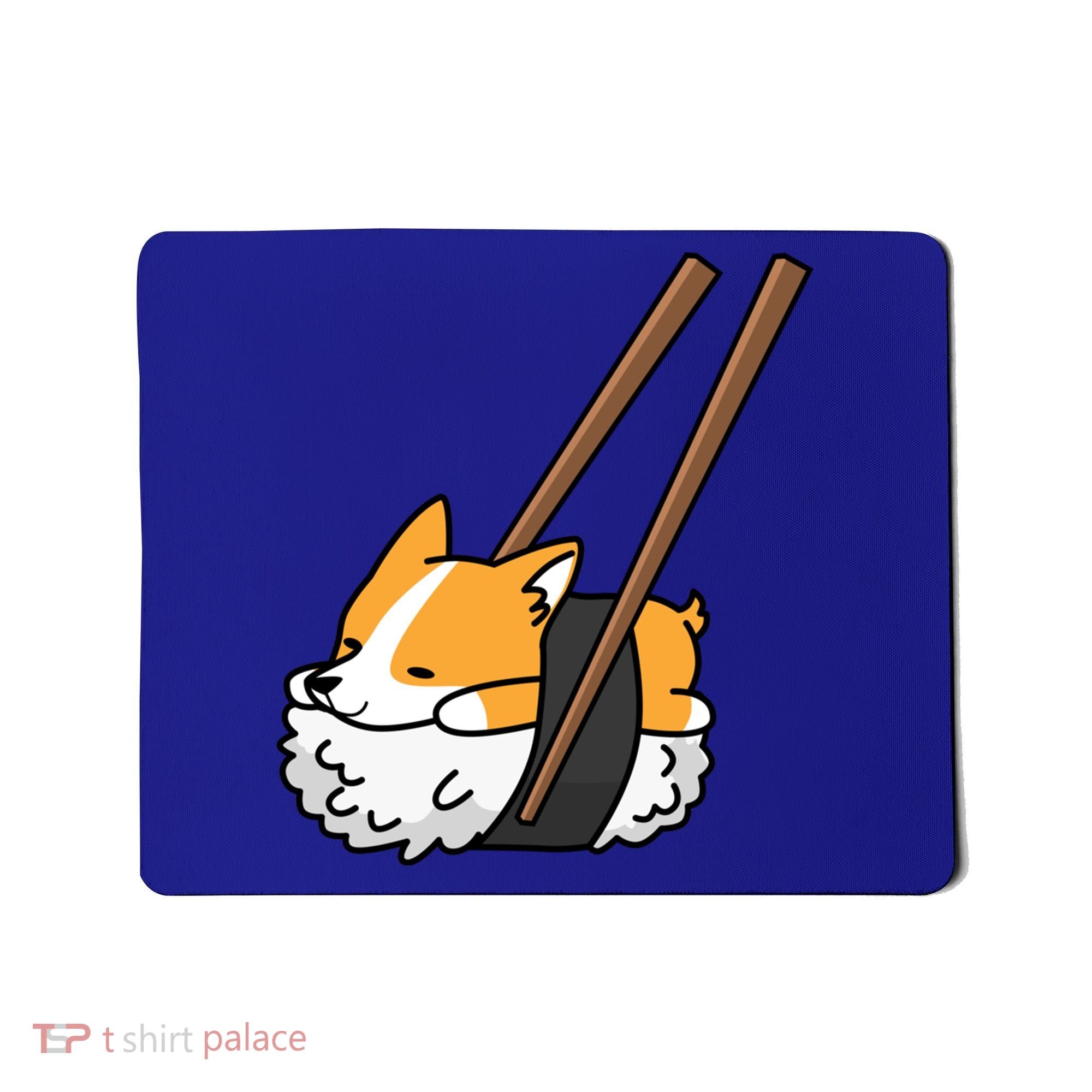 Corgi Sushi Funny Dog Gift Mousepad