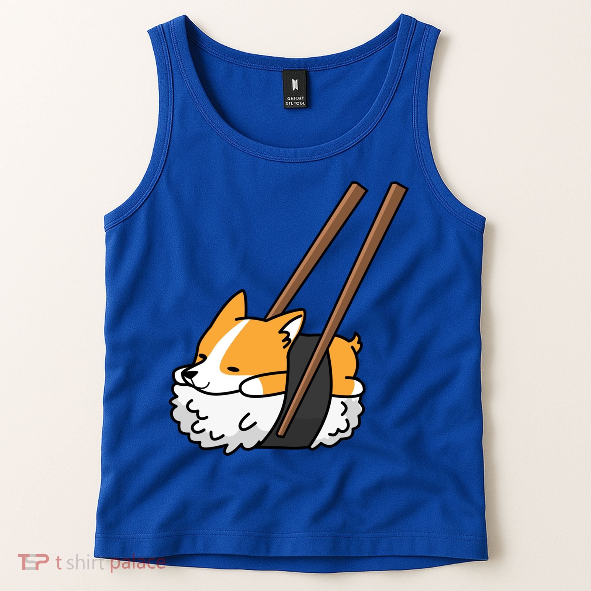 Corgi Sushi Funny Dog Gift Tank Top