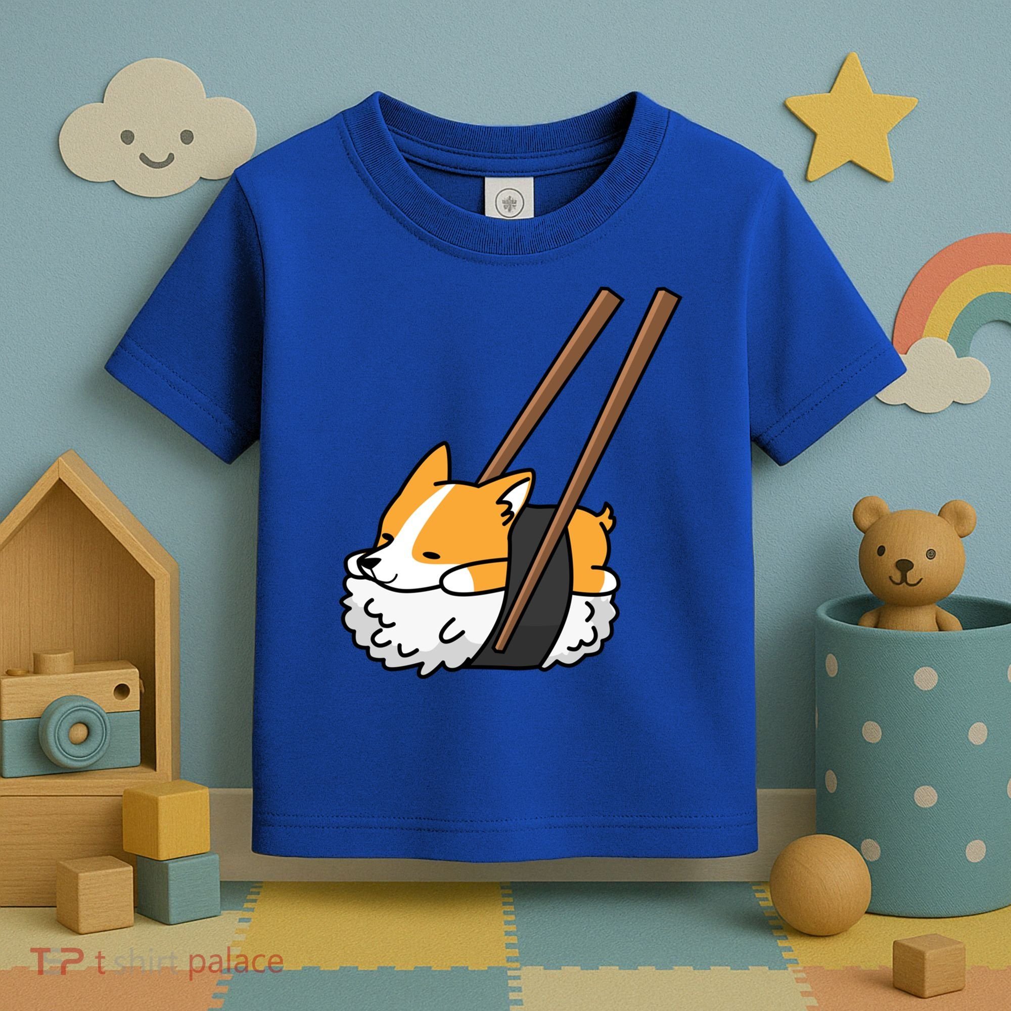 Corgi Sushi Funny Dog Gift Toddler T-Shirt