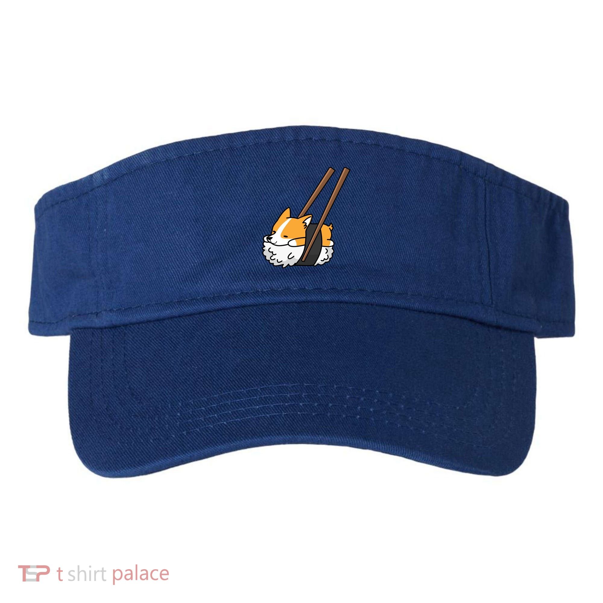Corgi Sushi Funny Dog Gift Visor
