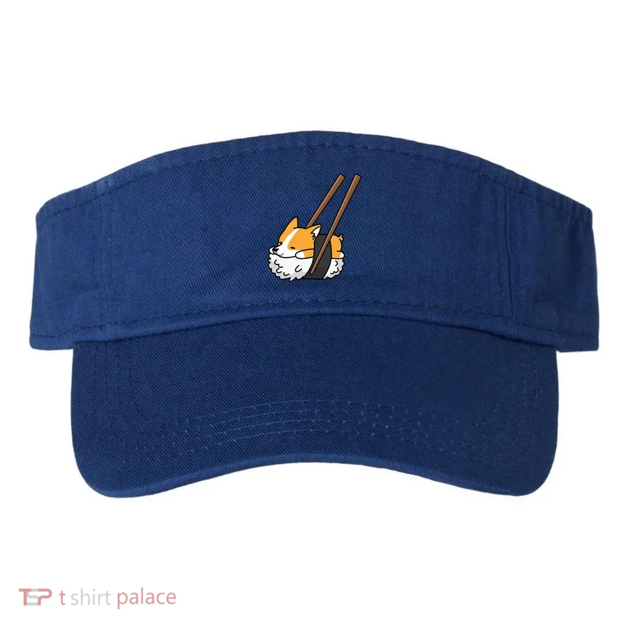 Corgi Sushi Funny Dog Gift Visor