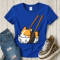Corgi Sushi Funny Dog Gift Women's T-Shirt thumb 3