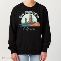 California San Francisco Gift Golden Gate Bridge Souvenir Women's Sweatshirt thumb 0