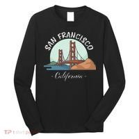 California San Francisco Gift Golden Gate Bridge Souvenir Long Sleeve Shirt thumb 0