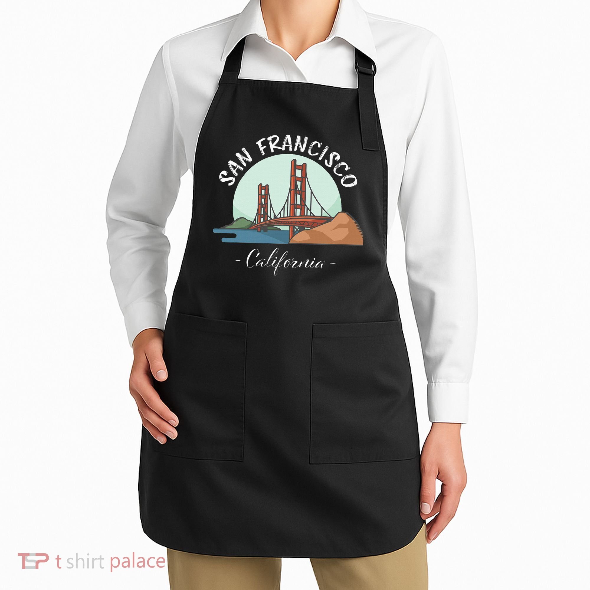 California San Francisco Gift Golden Gate Bridge Souvenir Apron