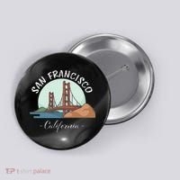 California San Francisco Gift Golden Gate Bridge Souvenir Button thumb 0