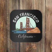 California San Francisco Gift Golden Gate Bridge Souvenir Coaster thumb 0