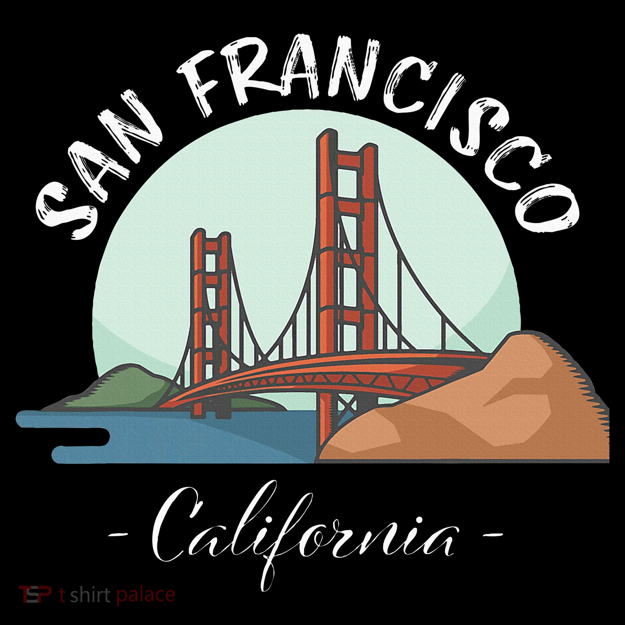 California San Francisco Gift Golden Gate Bridge Souvenir Women's Hoodie