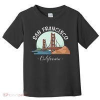 California San Francisco Gift Golden Gate Bridge Souvenir Toddler T-Shirt thumb 0