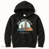 California San Francisco Gift Golden Gate Bridge Souvenir Kids Hoodie thumb 0