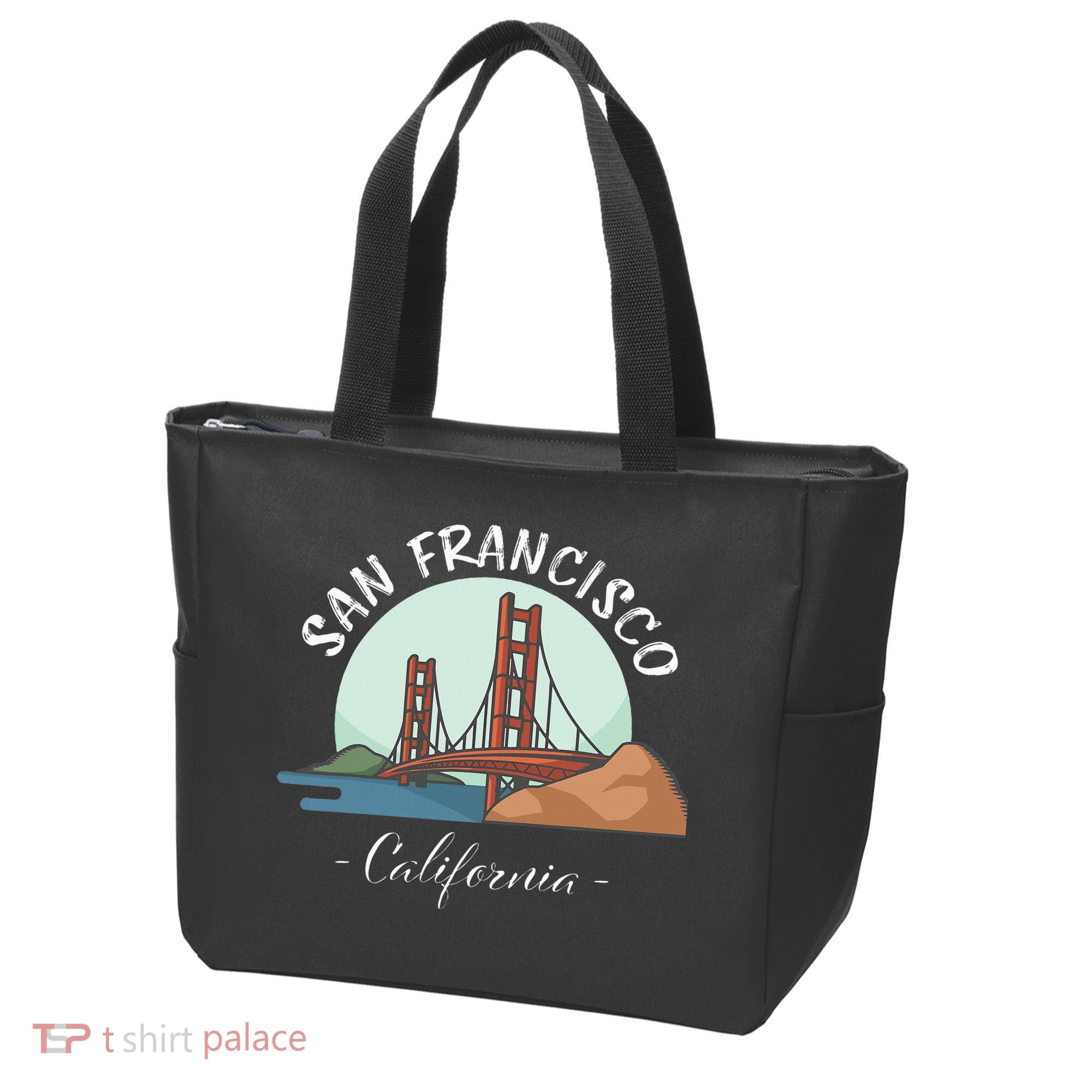 California San Francisco Gift Golden Gate Bridge Souvenir Tote Bag
