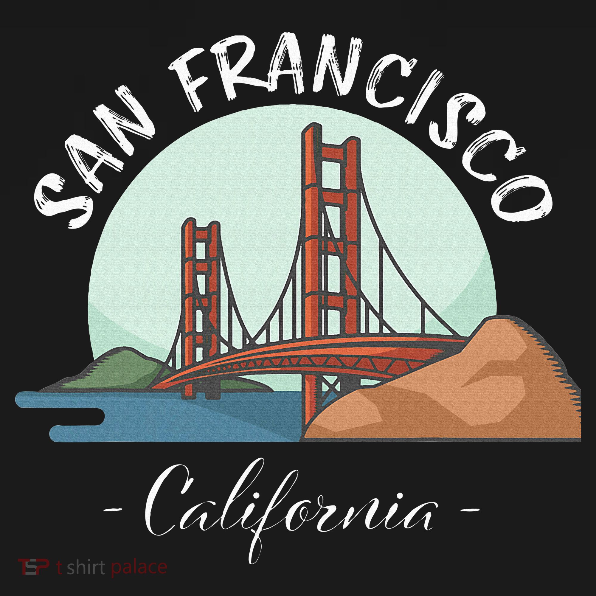 California San Francisco Gift Golden Gate Bridge Souvenir Tote Bag