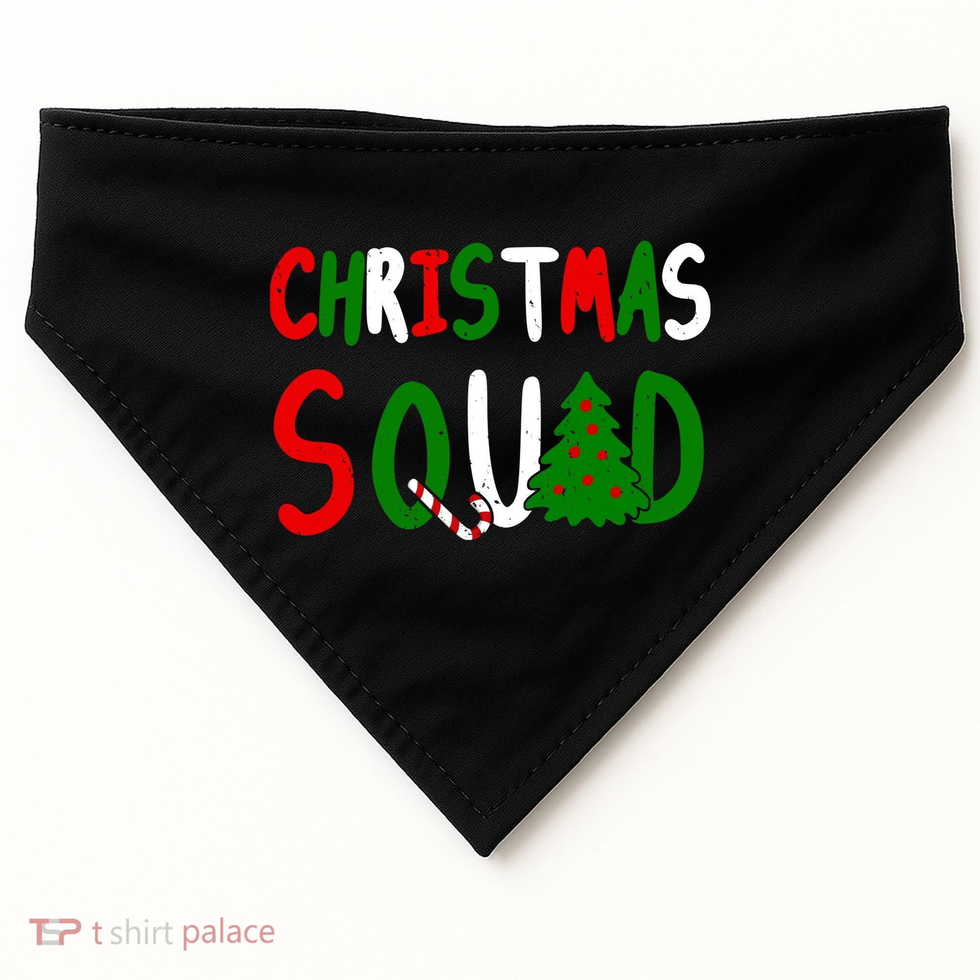 Christmas Squad Family Matching USA-Made Doggie Bandana