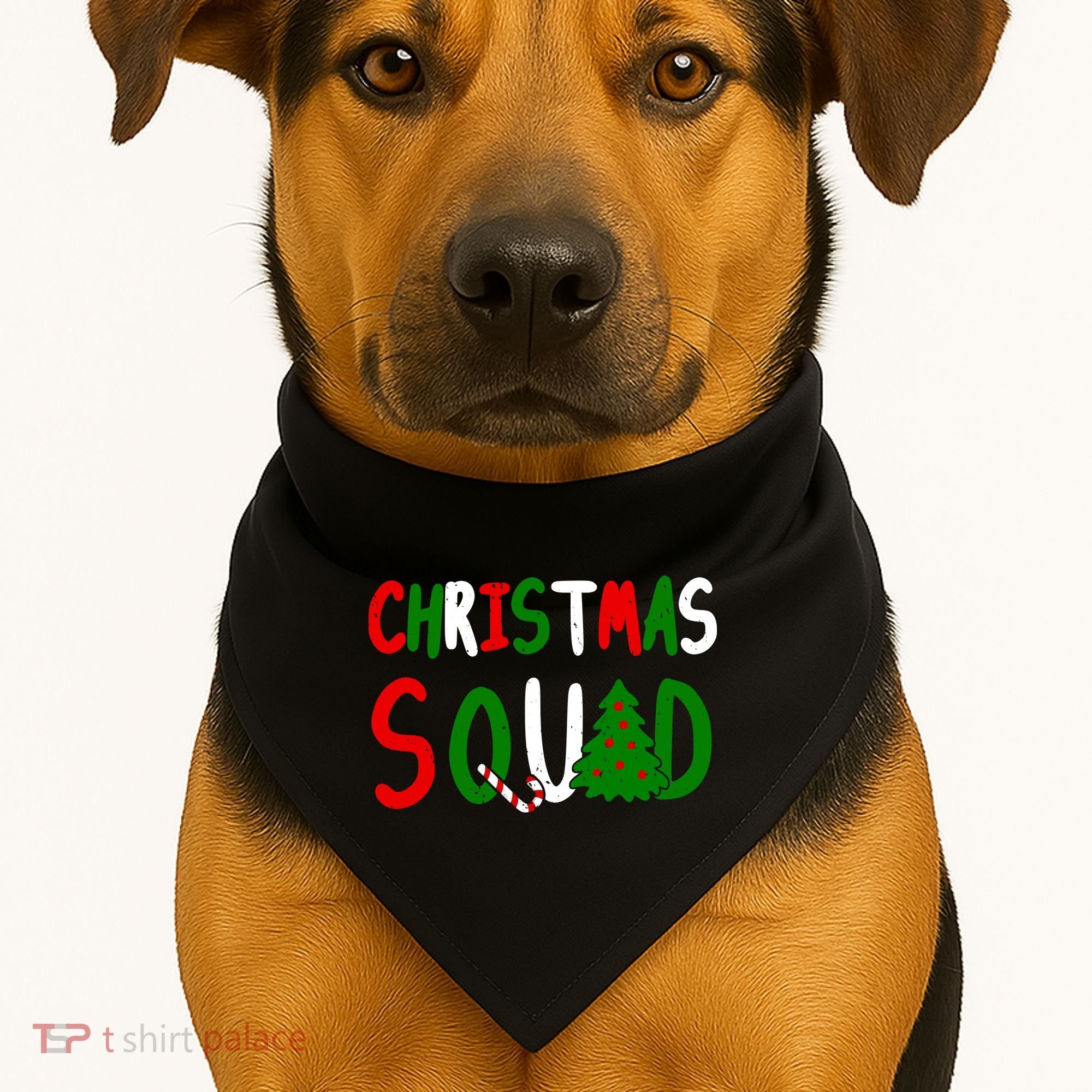 Christmas Squad Family Matching USA-Made Doggie Bandana