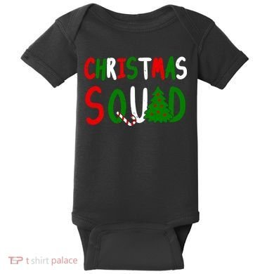 Christmas Squad Family Matching Baby Bodysuit