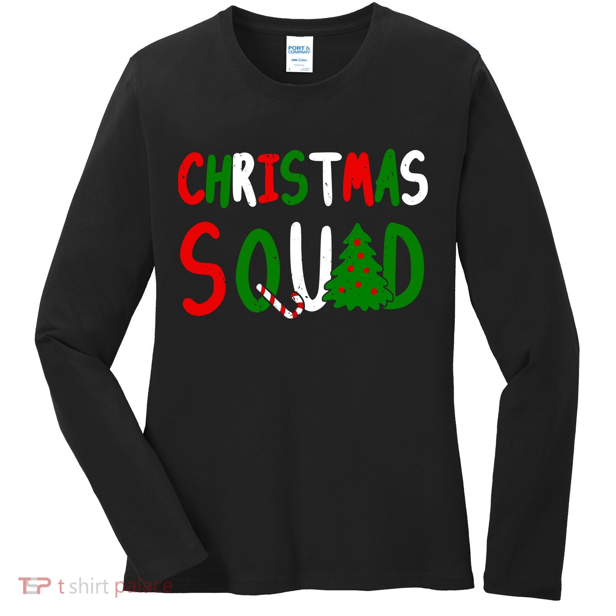 Christmas Squad Family Matching Women's Long Sleeve Shirt