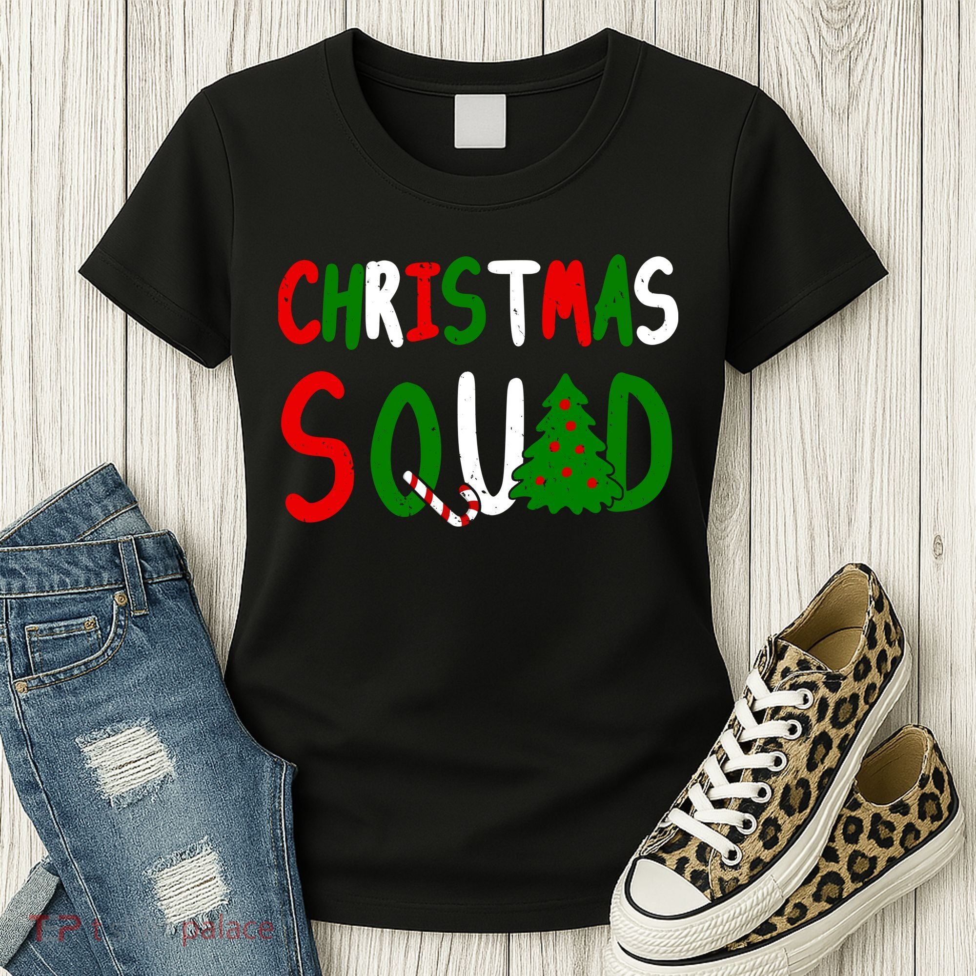 Christmas Squad Family Matching Women's T-Shirt