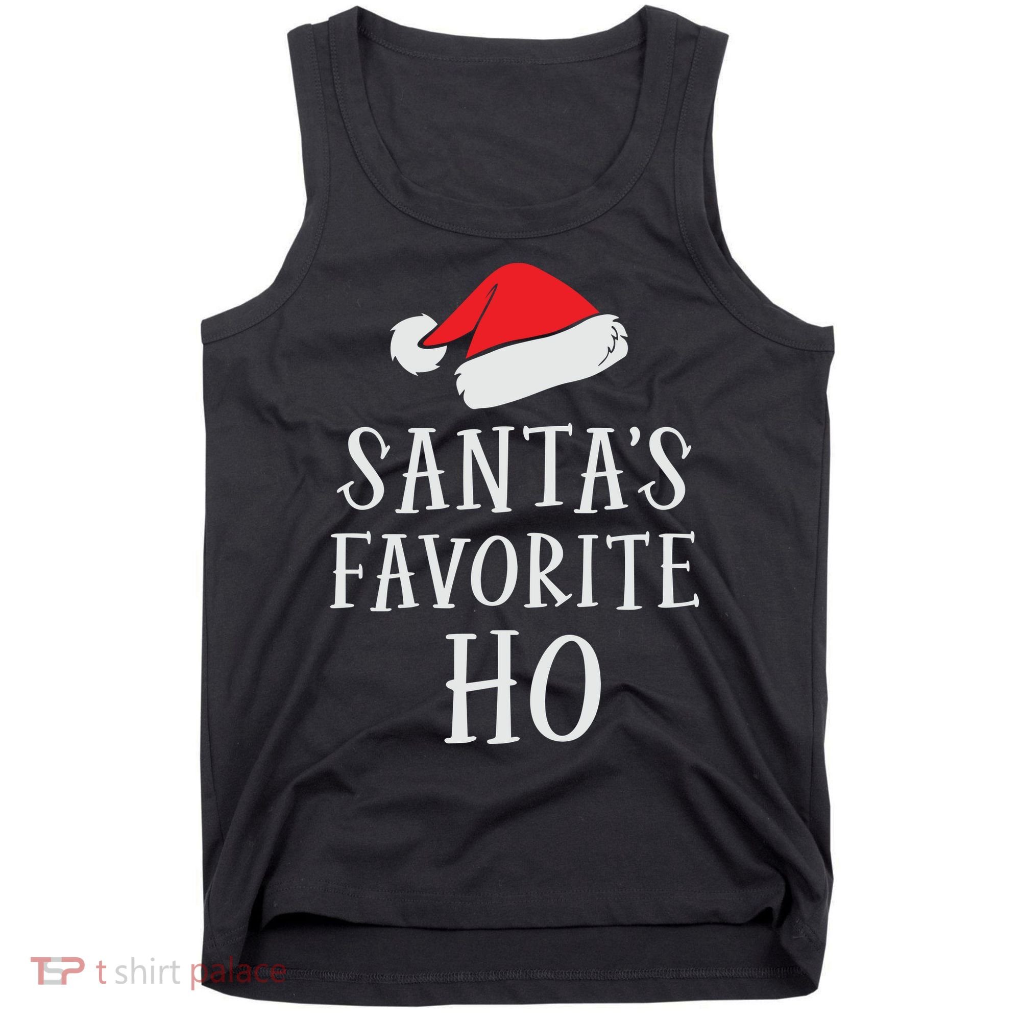 Christmas Santas Favorite Ho Funny Xmas Tank Top