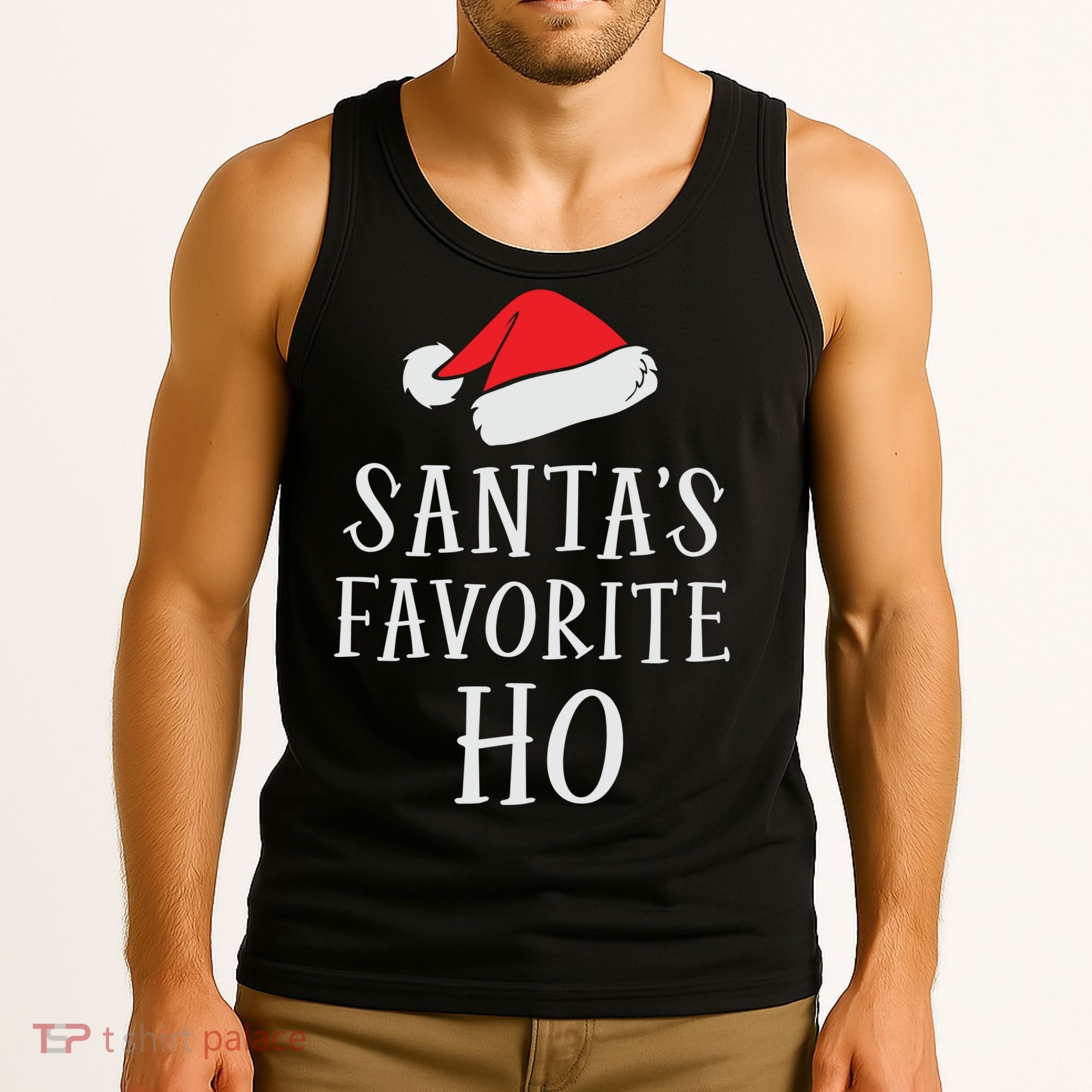 Christmas Santas Favorite Ho Funny Xmas Tank Top