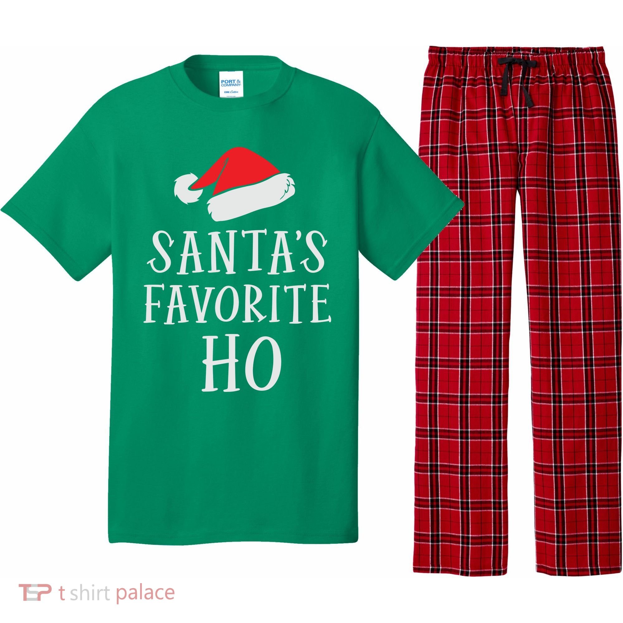 Christmas Santas Favorite Ho Funny Xmas Pajama Set