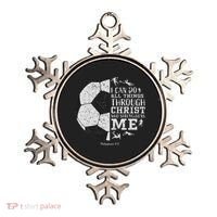 Christian Soccer Faith Bible Verse Philippians 413 Ornament thumb 0