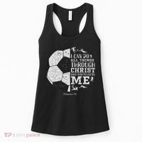 Christian Soccer Faith Bible Verse Philippians 413 Women's Tank Top thumb 0