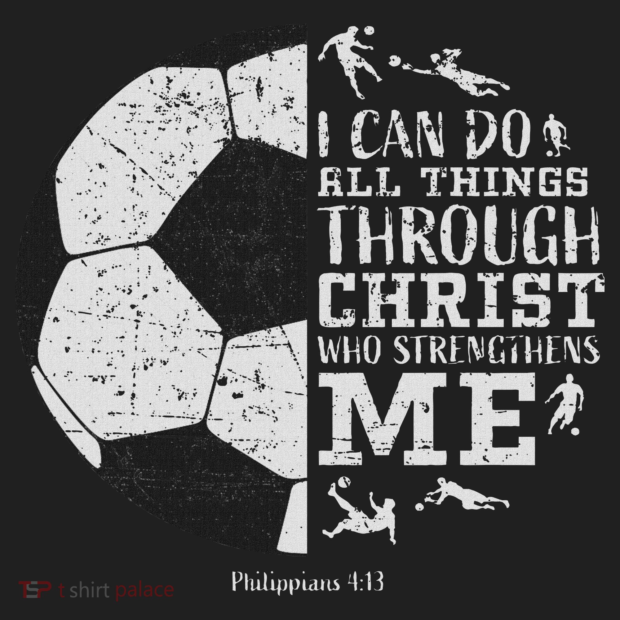 Christian Soccer Faith Bible Verse Philippians 413 Hat