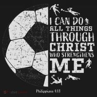 Christian Soccer Faith Bible Verse Philippians 413 Women's T-Shirt thumb 6
