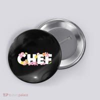 Chef Spring Floral Button thumb 0