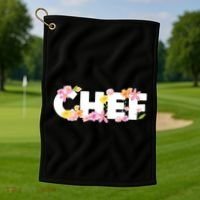 Chef Spring Floral Golf Towel thumb 1