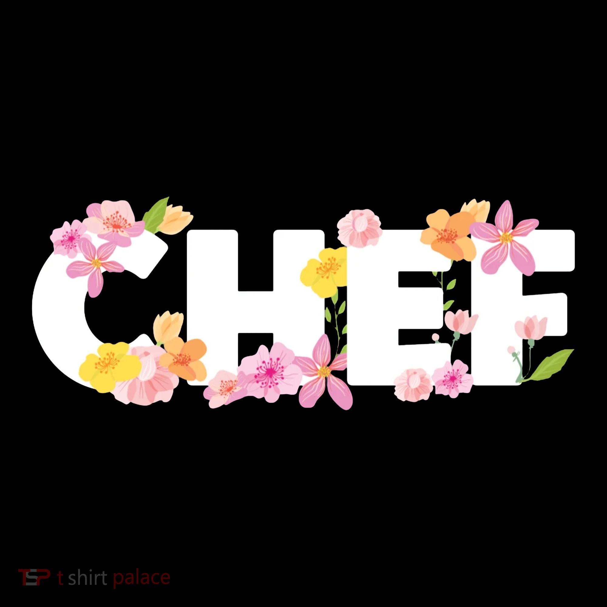 Chef Spring Floral Women's T-Shirt
