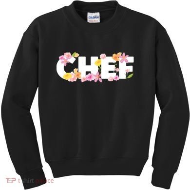 Chef Spring Floral Kids Sweatshirt