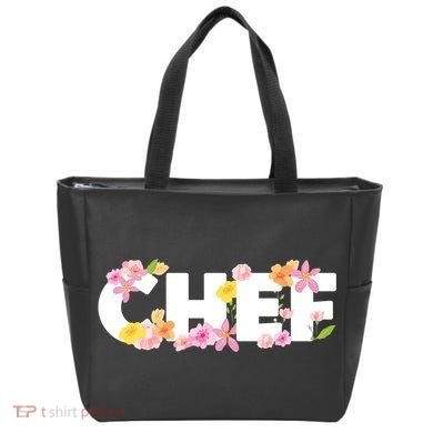 Chef Spring Floral Tote Bag