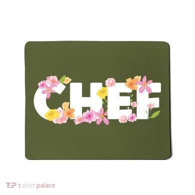 Chef Spring Floral Mousepad
