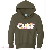 Chef Spring Floral Kids Hoodie thumb 0