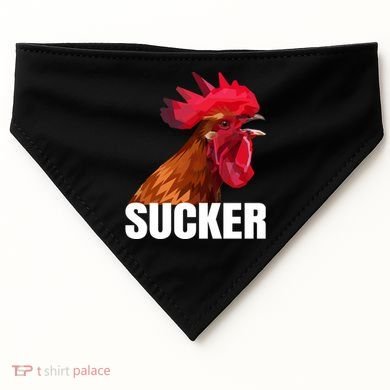 Cock Sucker Funny Rooster Joke USA-Made Doggie Bandana