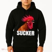 Cock Sucker Funny Rooster Joke Hoodie thumb 2