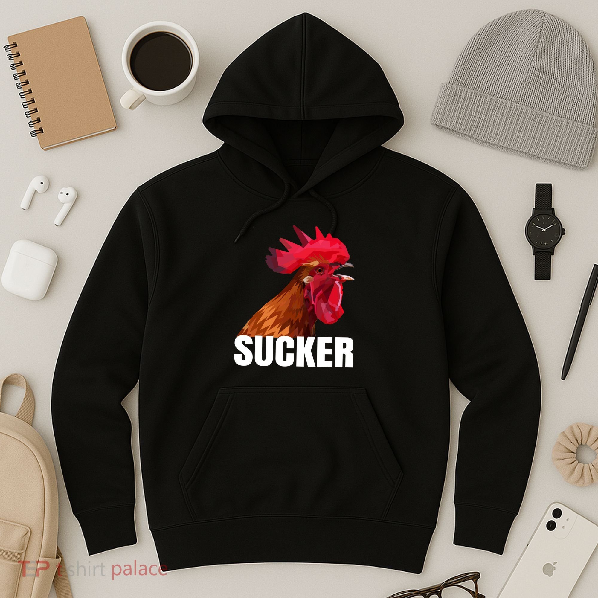 Cock Sucker Funny Rooster Joke Hoodie